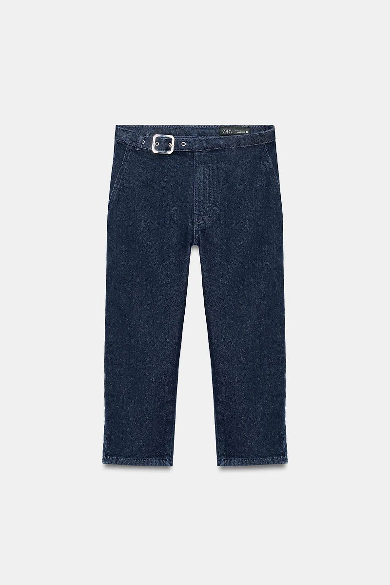 Z1975 BELTED CAPRI JEANS