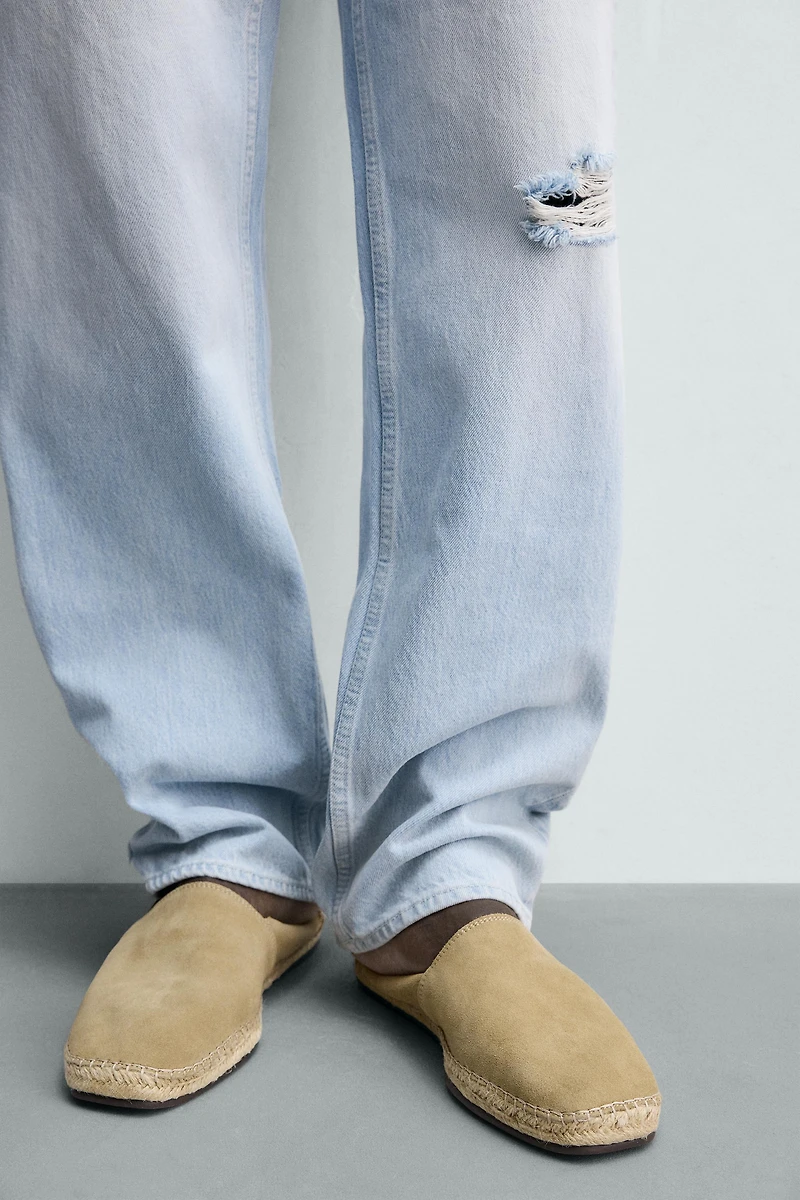 ESPADRILLE EN CUIR