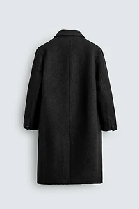 MANTEAU EN LAINE STRUCTURÉE BOUCLÉE