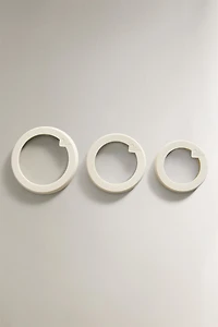 LOT DE COUVERCLES EN SILICONE ET VERRE (LOT DE 3)