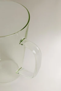 BOROSILICATE MUG WITH INITIAL E