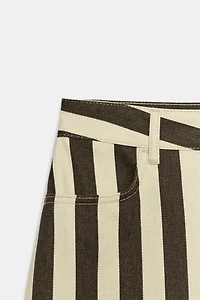 ZW COLLECTION CROPPED STRIPED TROUSERS