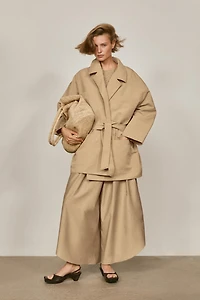 Oversize cotton and linen jacket - LIMITED EDITION