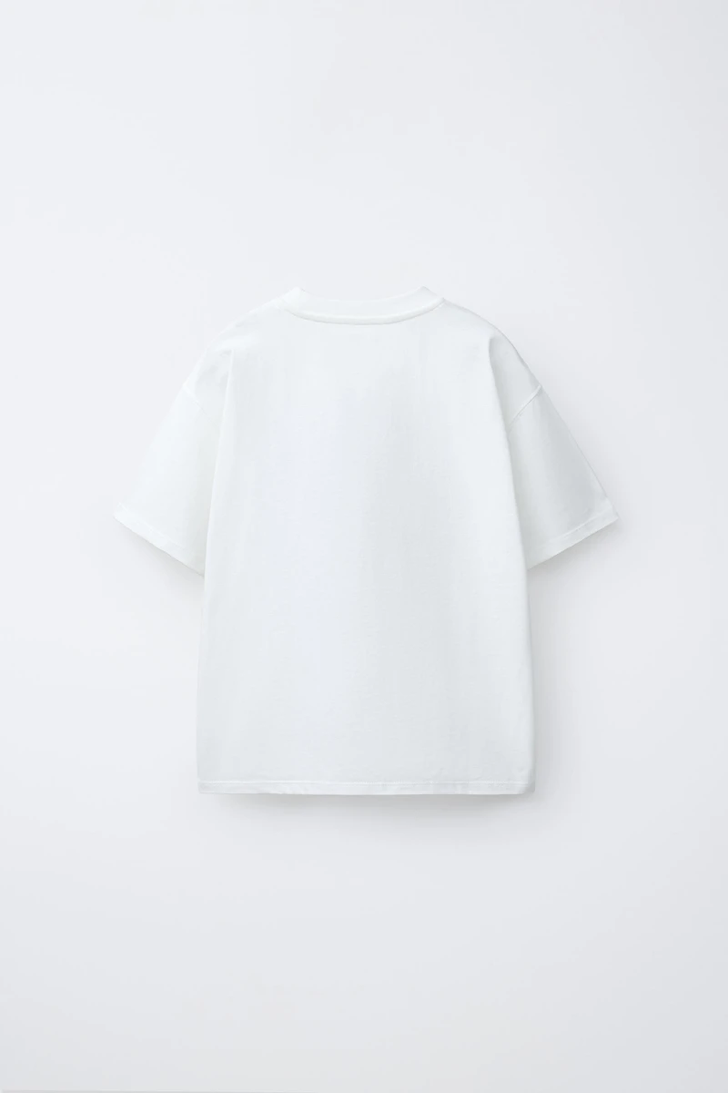 EMBROIDERED CORD PRINT T-SHIRT