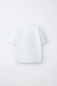 EMBROIDERED CORD PRINT T-SHIRT