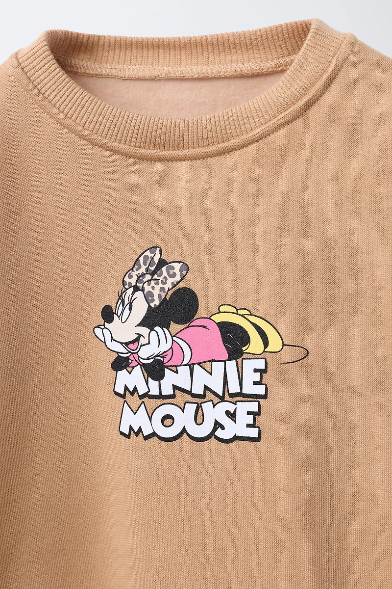 ANIMAL PRINT MINNIE MOUSE © DISNEY SWEATSHIRT AND LEGGING SET