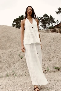 RUSTIC TIERED SKIRT