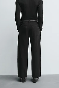 PANTALON STRAIGHT FIT STRUCTURÉ