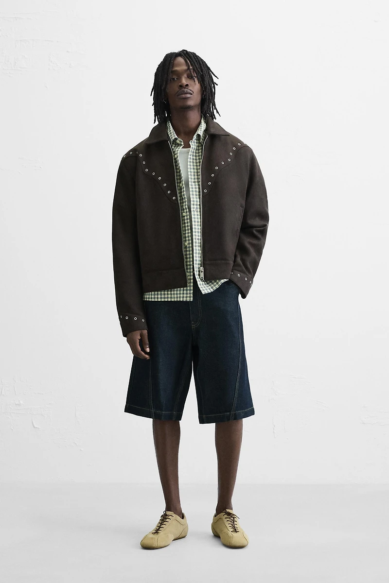 FAUX SUEDE JACKET