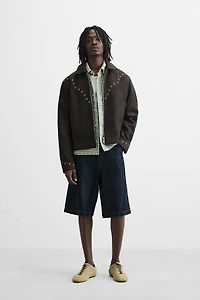 FAUX SUEDE JACKET