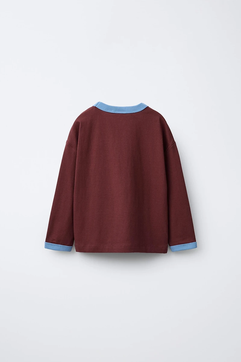 TWO-PACK OF PLAIN T-SHIRTS WITH CONTRAST TRIM