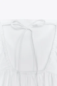 POPLIN PANEL MIDI DRESS