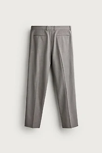 STRIPED REGULAR FIT SUIT PANTS