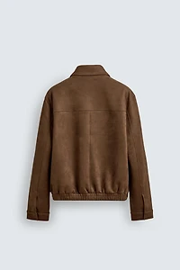 BLOUSON EFFET DAIM