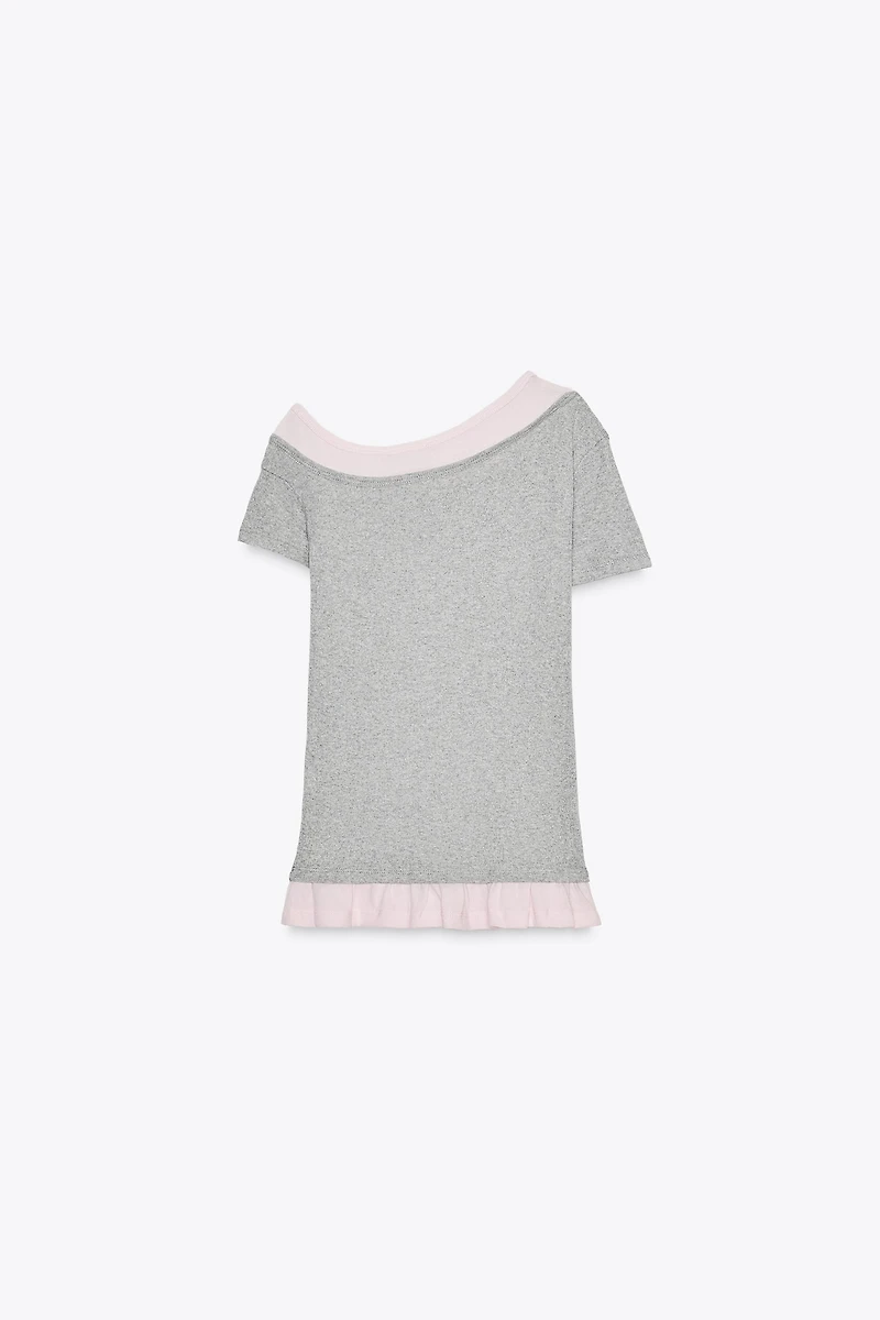 T-SHIRT DOUBLE ASYMÉTRIQUE