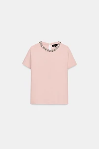 JEWEL BEAD KNIT TOP