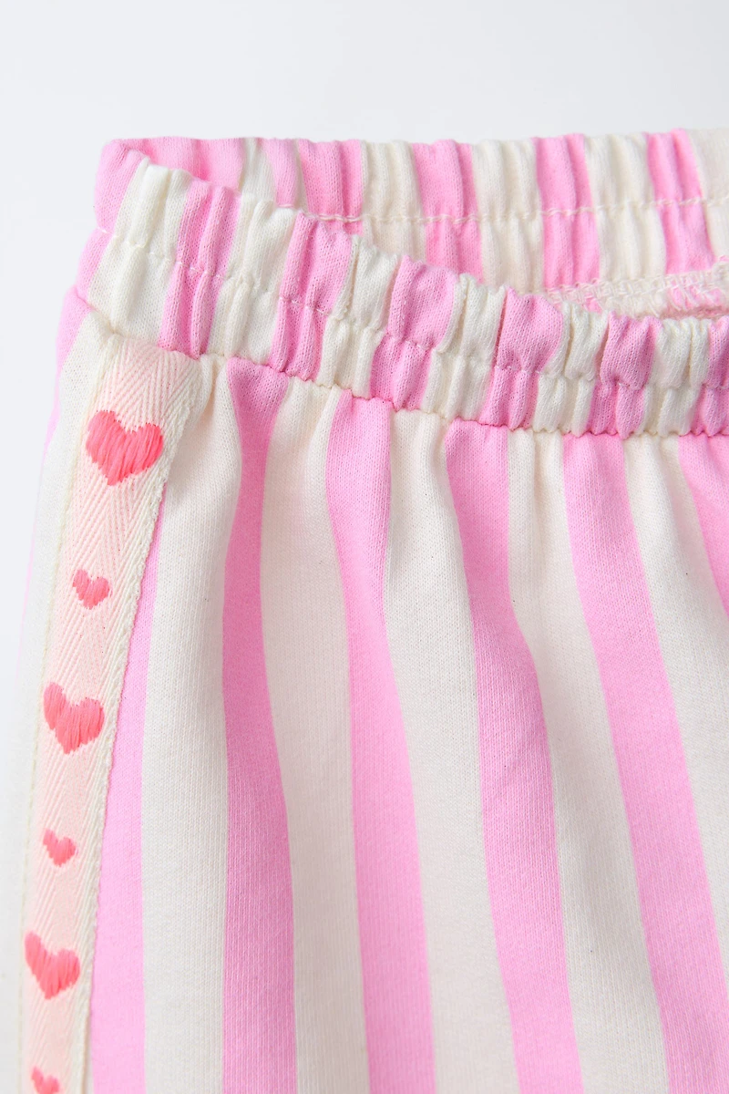 STRIPED BAND SHORTS