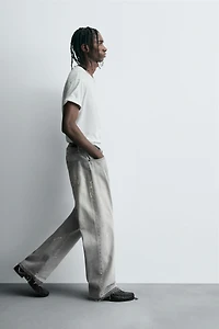 RELAXED FIT SPLATTER JEANS