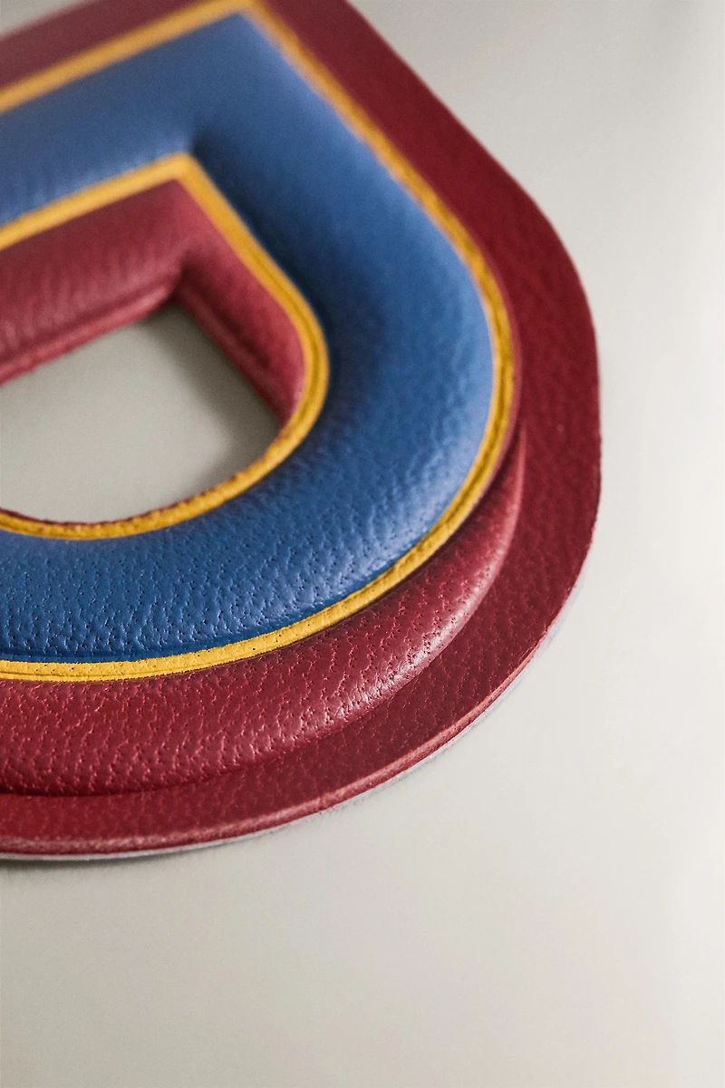 LEATHER LETTER D PATCH