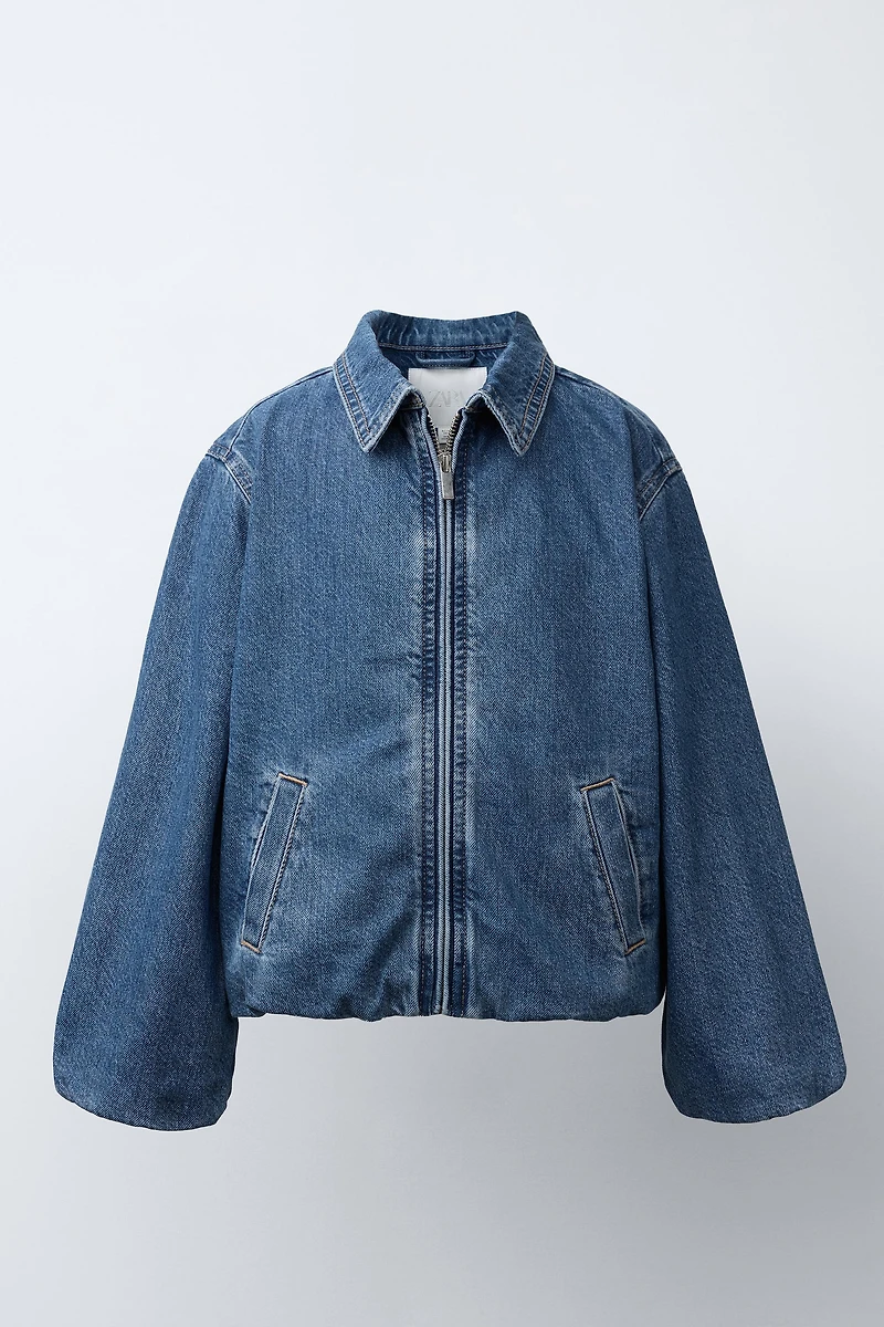 DENIM BOMBER JACKET