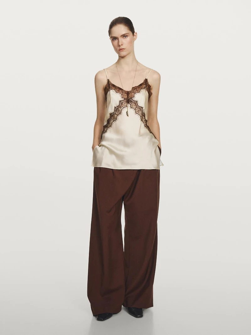 Long 100% silk camisole top - STUDIO