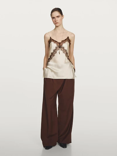 Long 100% silk camisole top - STUDIO