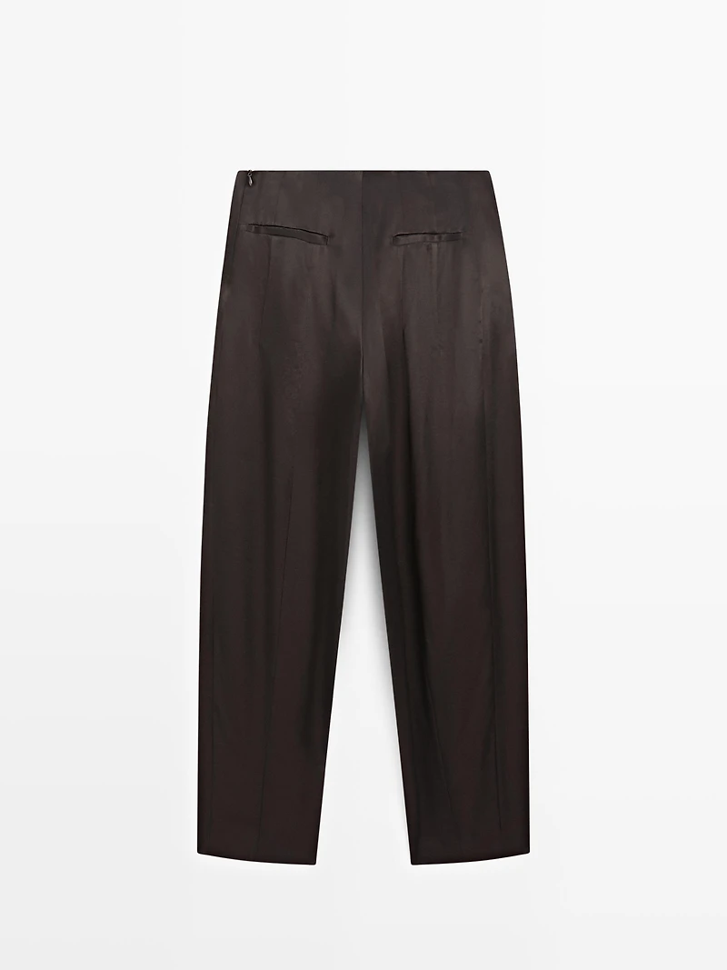 Satin balloon fit trousers - LIMITED