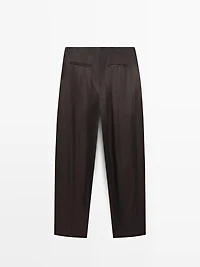 Satin balloon fit trousers - LIMITED