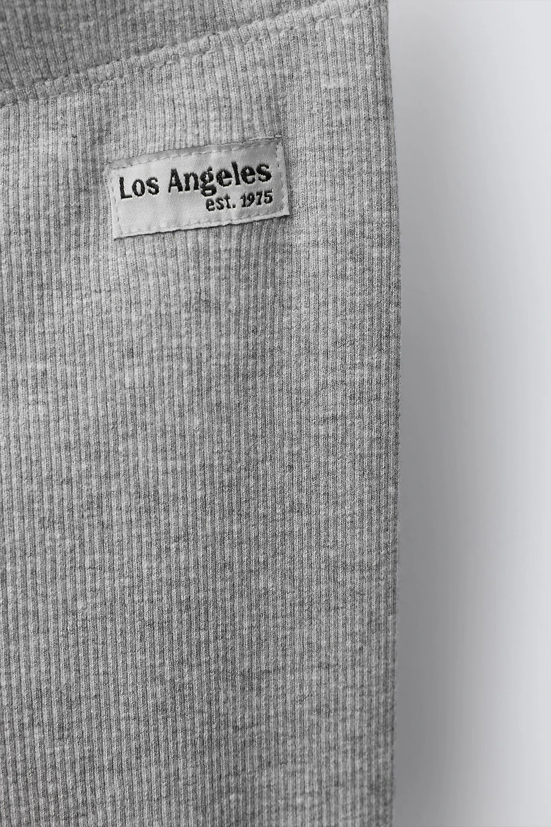 LEGGING CÔTELÉ ÉTIQUETTE