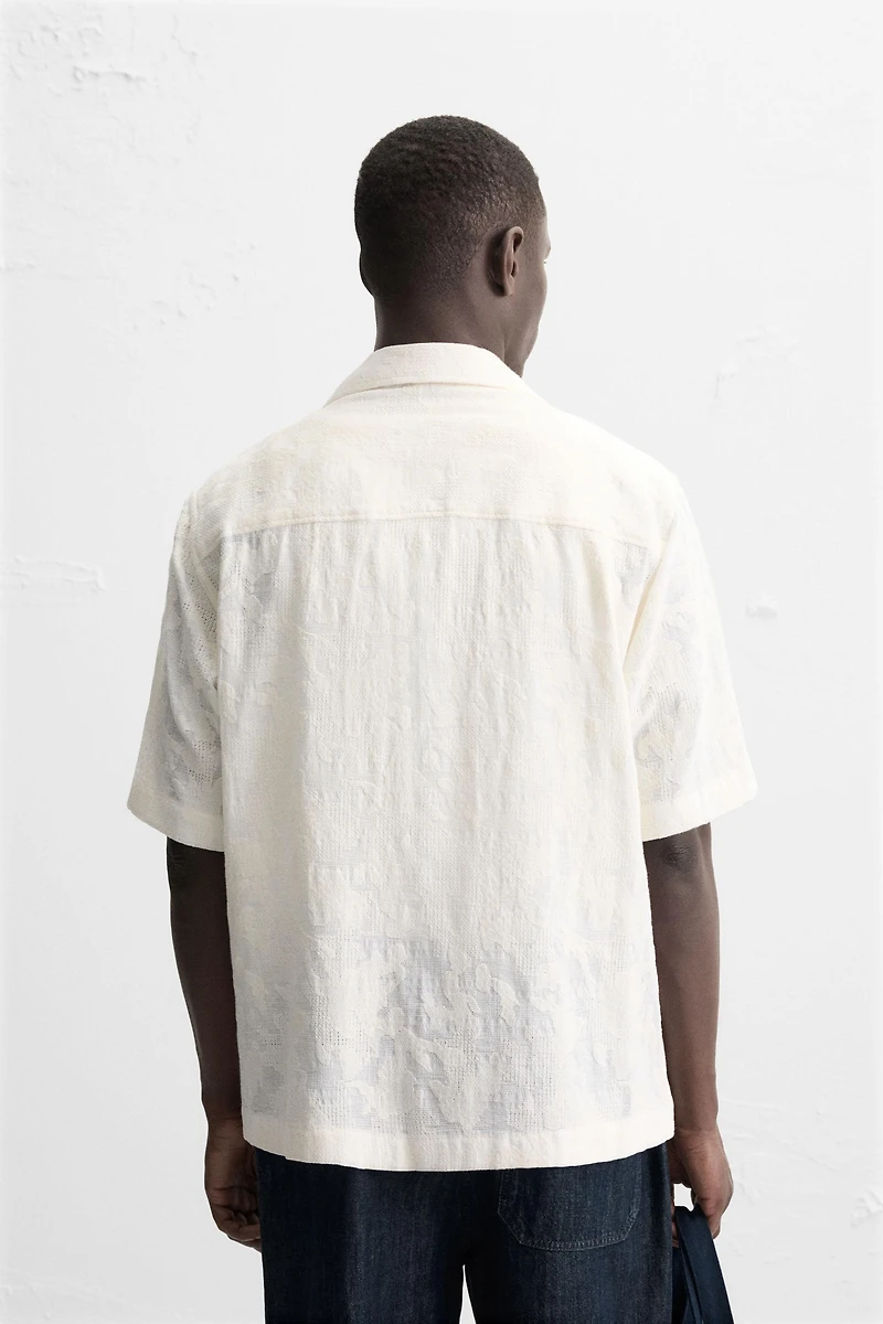 FLORAL JACQUARD SHIRT