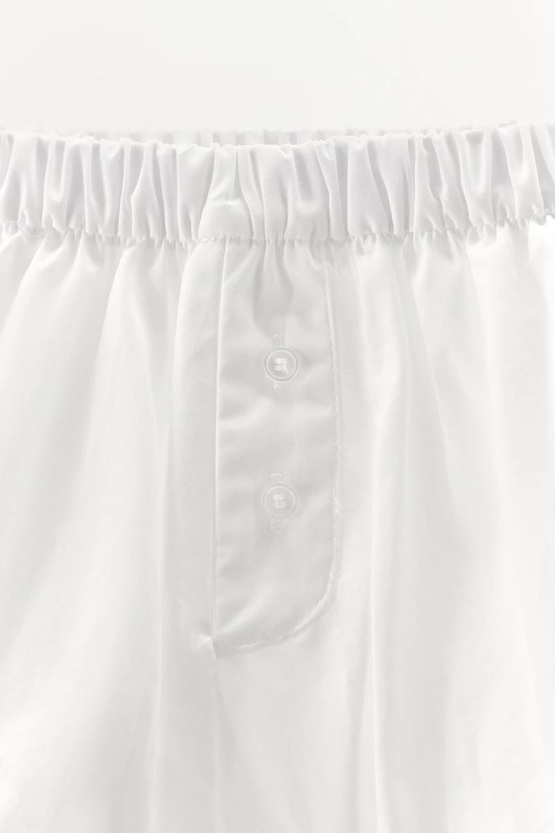PUFF POPLIN SHORTS