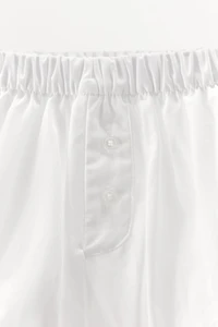 PUFF POPLIN SHORTS