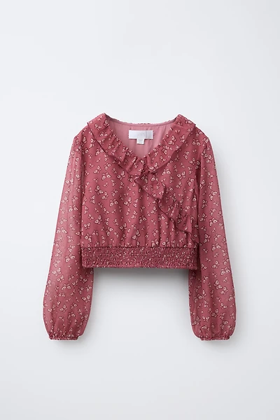 BUTTERFLY PRINT BLOUSE