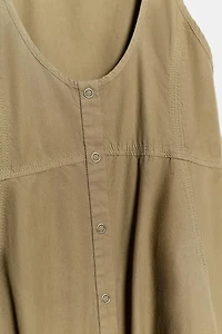 WASHED POPLIN DRESS