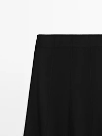 Long knit skirt