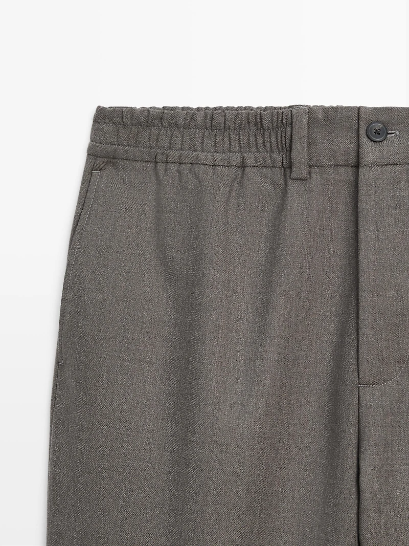 Cool wool blend trousers