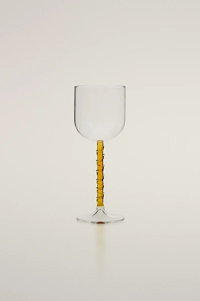 BOROSILICATE GLASS WITH COLOURED STEM