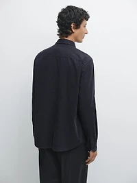 Regular fit needlecord shirt