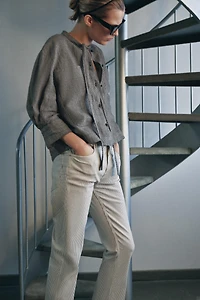 ZW COLLECTION MID-RISE CROPPED FLARE JEANS