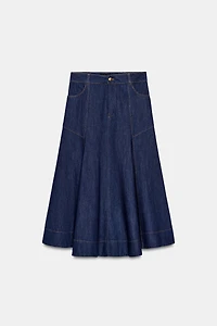A-LINE MIDI SKIRT