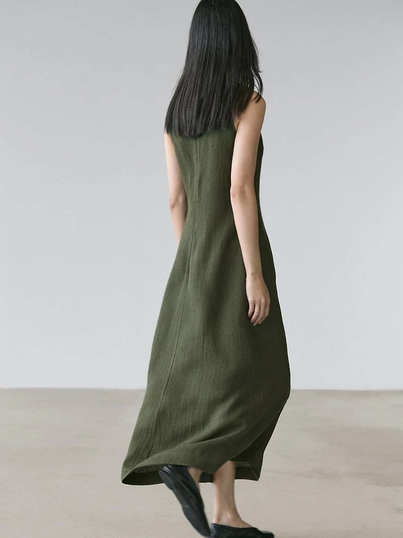 Long linen dress