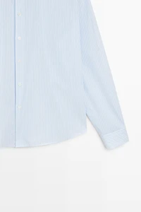 100% cotton regular fit striped shirt