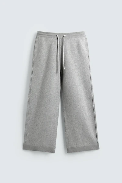 KNIT WIDE FIT PANTS
