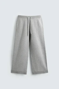 KNIT WIDE FIT PANTS