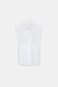 CHEMISE À RAYURES AVEC NŒUDS ZW COLLECTION