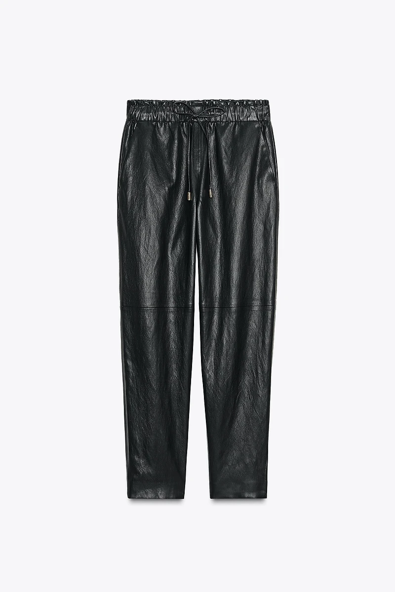 FAUX LEATHER PANTS