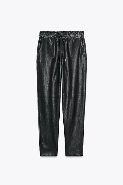 FAUX LEATHER PANTS