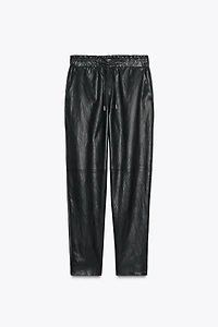 FAUX LEATHER PANTS