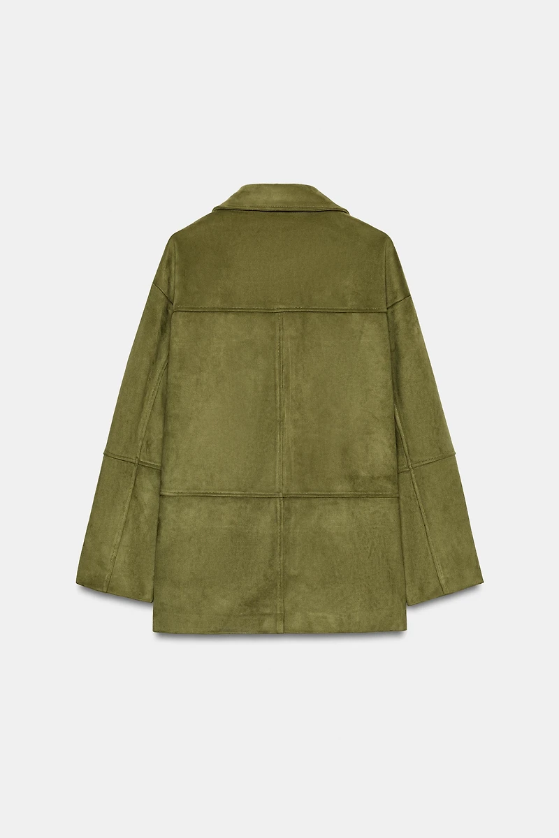 FAUX SUEDE COAT