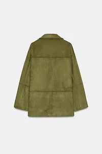 FAUX SUEDE COAT